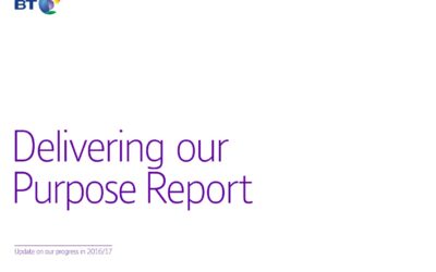 BT sets out progress in delivering its purpose