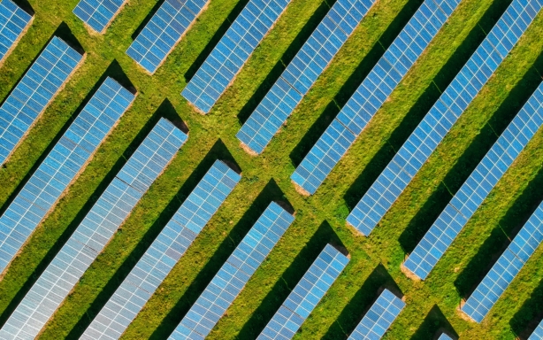 solar farms in the British countryside